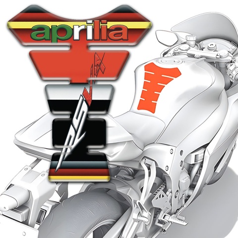Aprilia Tank Guard Pads Multicolored Patterns RSV4 Model 