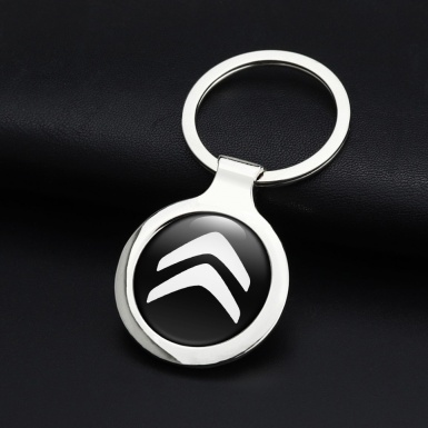 Citroen Key Holder Metal Black White Classic Logo Edition