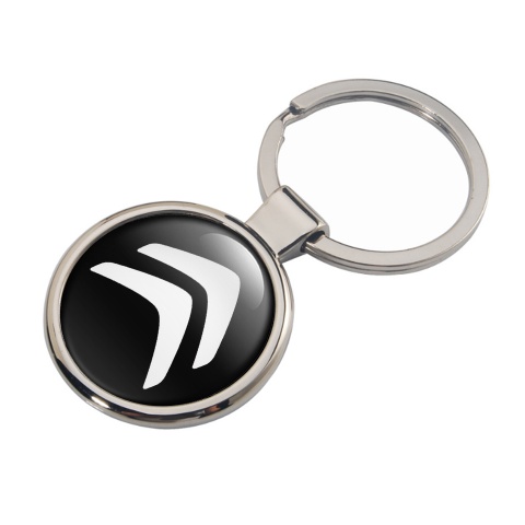 Citroen Key Holder Metal Black White Classic Logo Edition