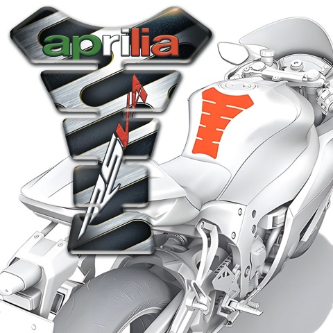 Aprilia Tank Pad Protector Iron Element Design 