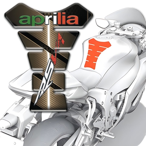 Aprilia Tank Protector Bronze Design RSV4 Model 
