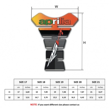 Aprilia Tank Pad Motorbike RSV4 Model 