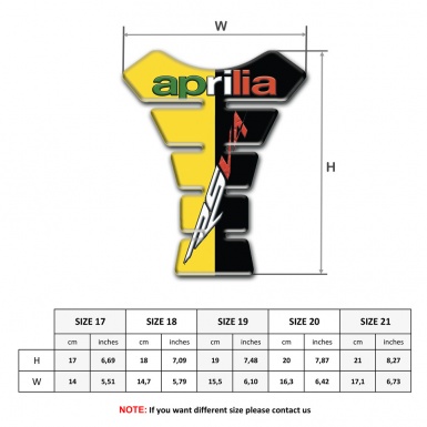 Aprilia Tank Protector Yellow Black Halves Design RSV4 Style 