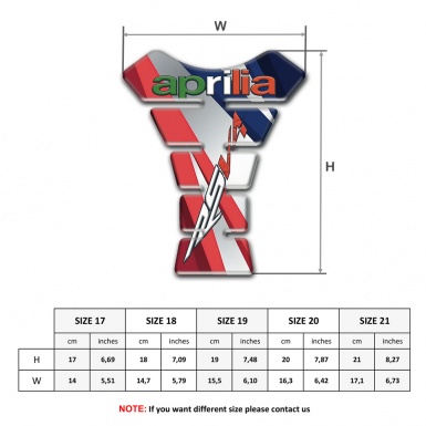 Aprilia Tank Fuse Multicolored Patterns RSV4 Logo 