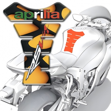 Aprilia Tank Pad Motorbike Orange Motive RSV4 Edition 