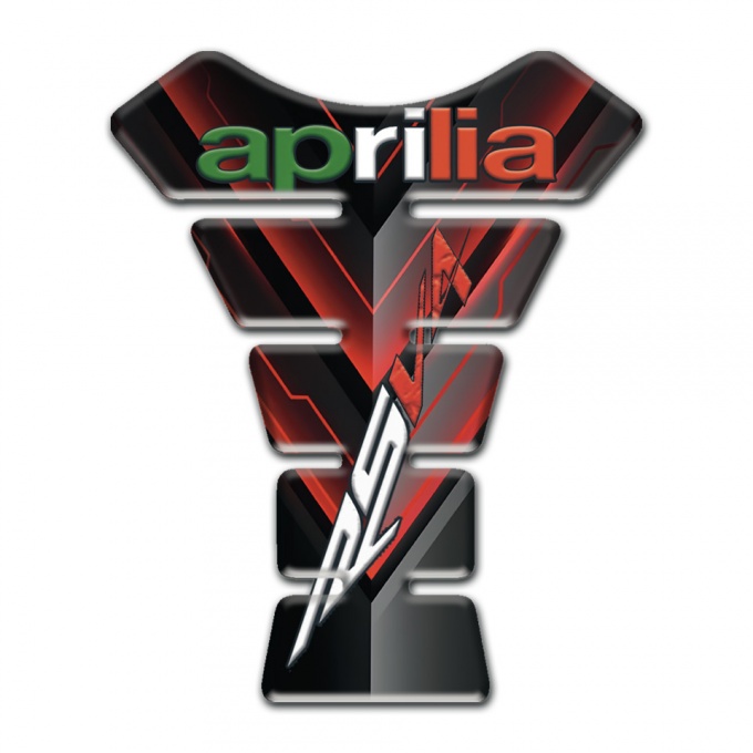 Aprilia Tank Pad Motorbike Silicone Sticker with RSV4 logo 