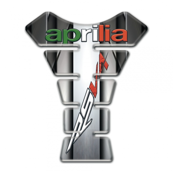 Aprilia Tank Protector Metal Central Panel Design RSV4 logo 