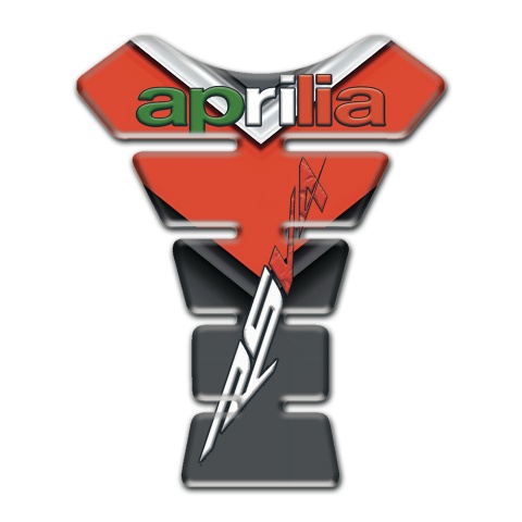 Aprilia Tank Pad Motorbike Red Black Print RSV4 Logo 