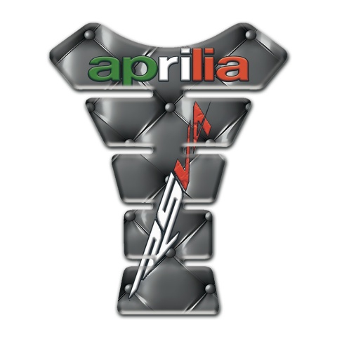 Aprilia Tank Pad Protector Gray Leather Base RSV4 Style 
