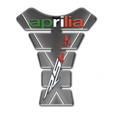 Aprilia Tank Pad Protector Gray with White Stripe Design RSV4 Style 