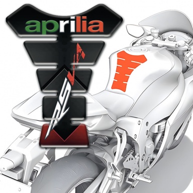 Aprilia Tank Pad Motorbike High End Dark Design RSV4 Model
