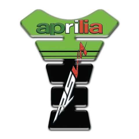 Aprilia Tank Pad Protector Green Black Design RSV4 Style 