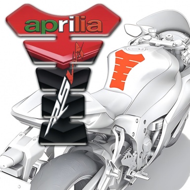 Aprilia Tank Protector RSV4 Model with Red Black Print 