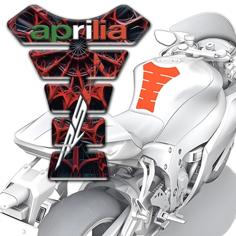 Aprilia Tank Guard Pads 3D Spider Web Decoration RSV4 Model 