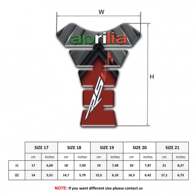 Aprilia Tank Fuse Gray Red Print RSV4 Moodel 