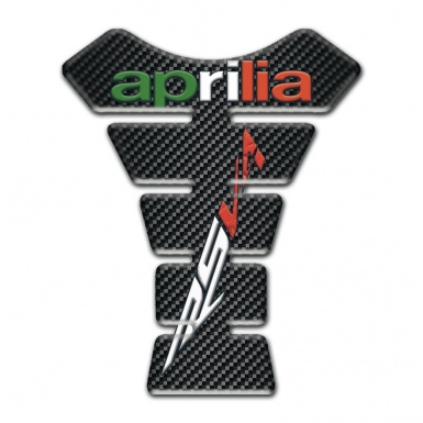Aprilia Tank Fuse Black Carbon Base RSV4 Logo 