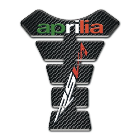Aprilia Tank Fuse Black Carbon Base RSV4 Logo 