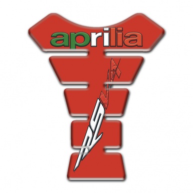 Aprilia Tank Pad Motorbike Red Base RSV 4 Logo 