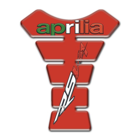 Aprilia Tank Pad Motorbike Red Base RSV 4 Logo 