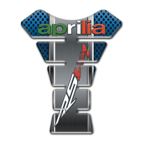 Aprilia Tank Pad Protector Blue Perforated Base RSV4 Logo 