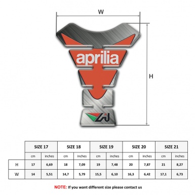 Aprilia  Tank Fuse Matte Base Modern Logo 
