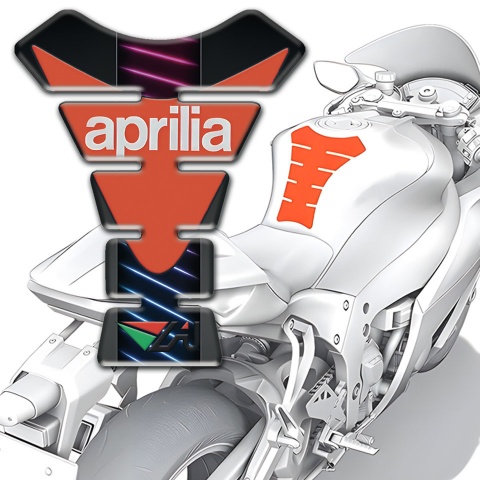 Aprilia Tank Fuse Neon Lines Design Modern Logo 