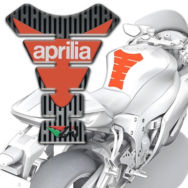 Aprilia Tank Pad Motorbike Gray Ornament Base Modern Logo 