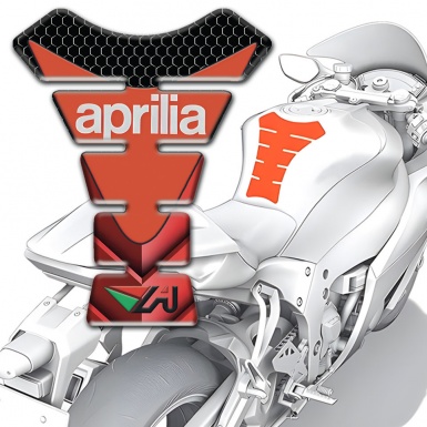 Aprilia Tank Protector Red Black Base Modern Logo Print