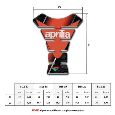 Aprilia Tank Fuse Red Black Base Modern Logho Style 