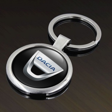 Dacia Metal Fob Chain Black Silver Blue Logo Edition