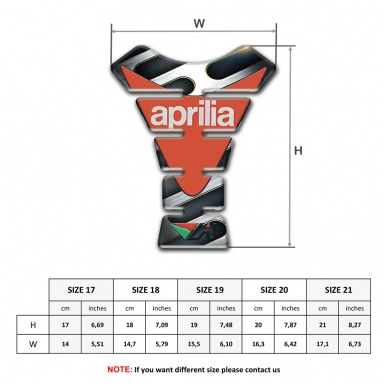 Aprilia Tank Protector Iron Detail Design 