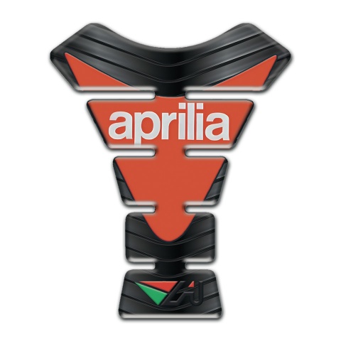 Aprilia Tank Guard Pads Rubber effect Base Modern Logo 