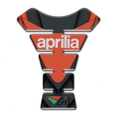 Aprilia Tank Fuse Black Orange Print 