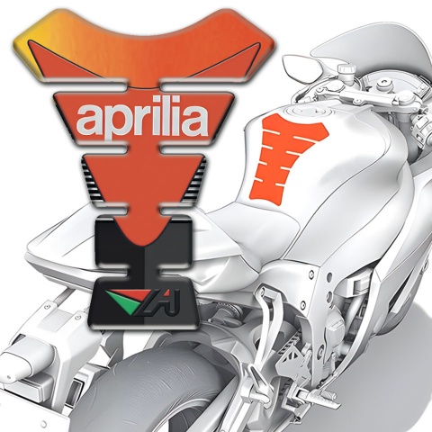 Aprilia Tank Pad Motorbike Racing Edition Motorcycle Silicone Sticker 