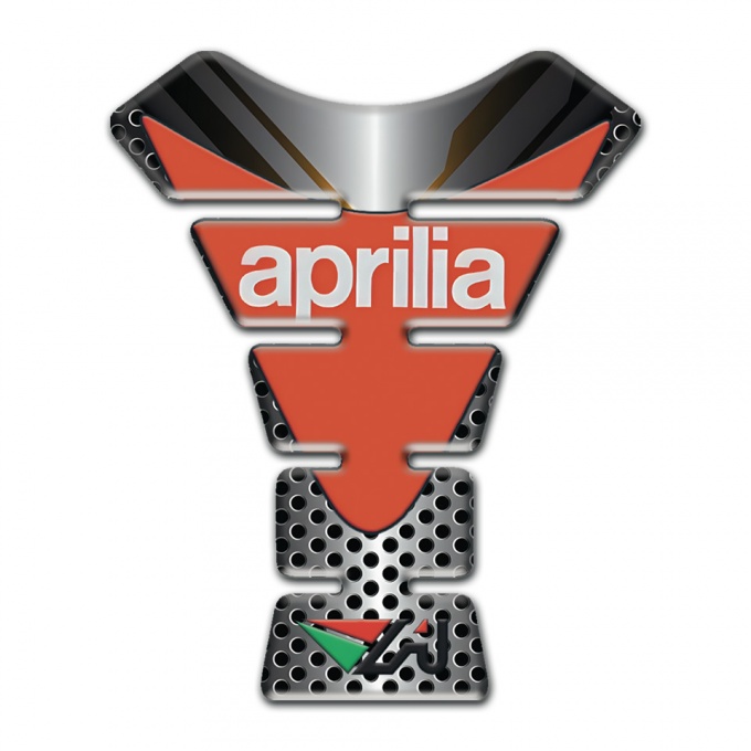Aprilia Tank Pad Protector Stylish design with Orange Logo print 