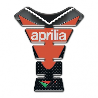 Aprilia Tank Pad Protector Orange Plate Logo 