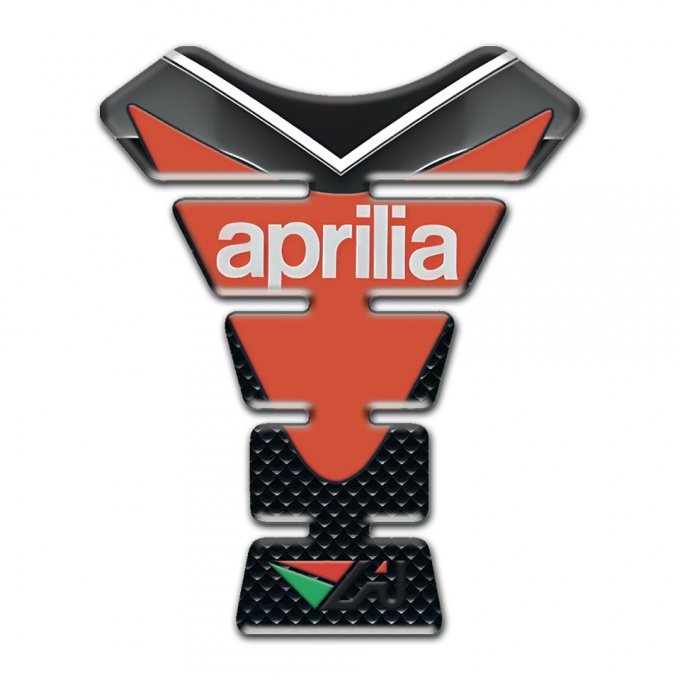Aprilia Tank Pad Protector Orange Plate Logo 