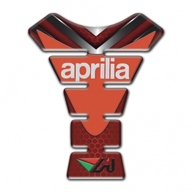 Aprilia Tank Fuse Red Base with Nikel Details 