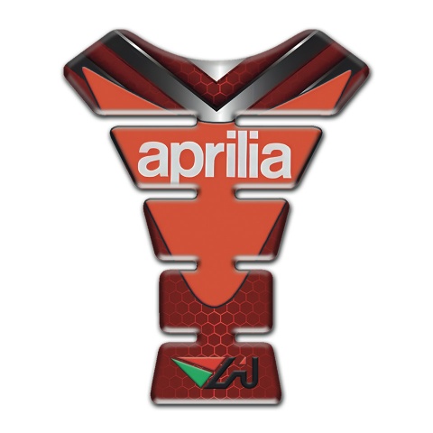 Aprilia Tank Fuse Red Base with Nikel Details 
