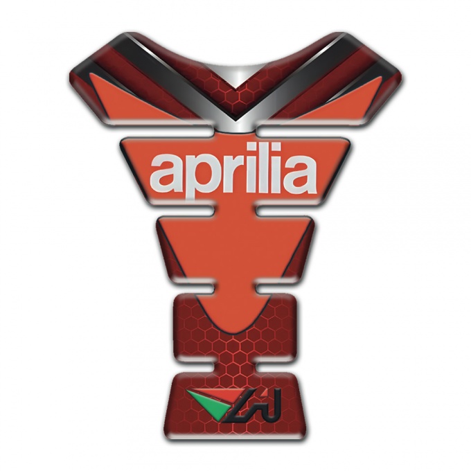 Aprilia Tank Fuse Red Base with Nikel Details 