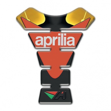 Aprilia Tank Protector Orange Logo Yellow Motive Base 