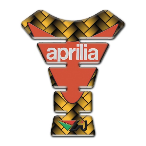 Aprilia Tank Guard Pads Yellow Mosaic Version 