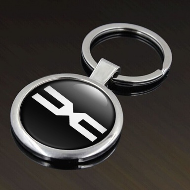 Dacia Keychain Metal Black White Clean Logo Edition