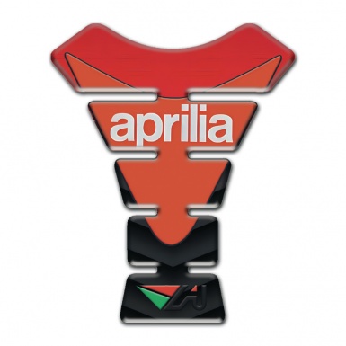 Aprilia Tank Protector Orange Logo Red Black Base 