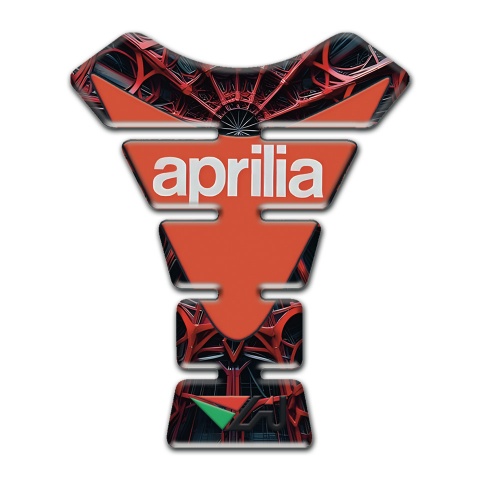 Aprilia Tank Guard Pads Red Spider Web Version 
