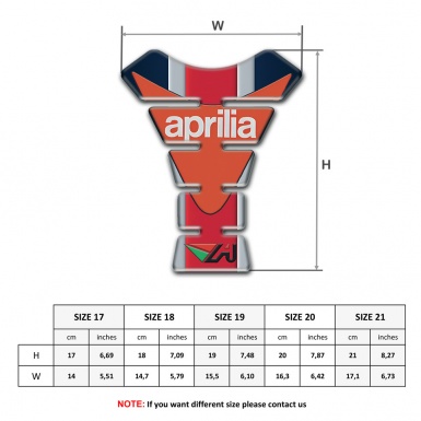 Aprilia Tank Protector Colorful decoration Version 