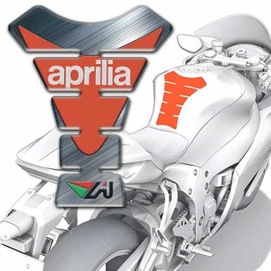 Aprilia Tank Guard Pads Polished Base Version 