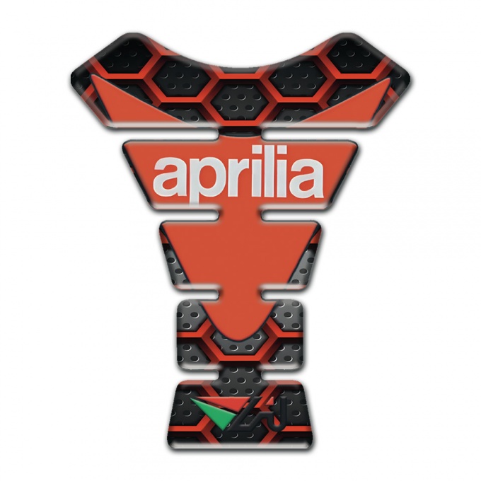 Aprilia Tank Pad Protector Red Grid Version 