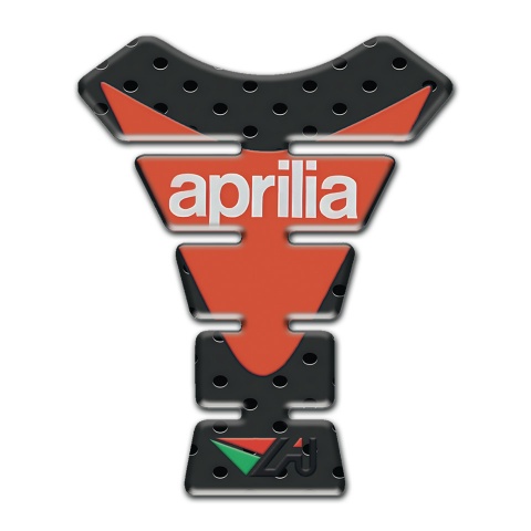Aprilia Tank Guard Pads Black Perforated Bacjground Version 