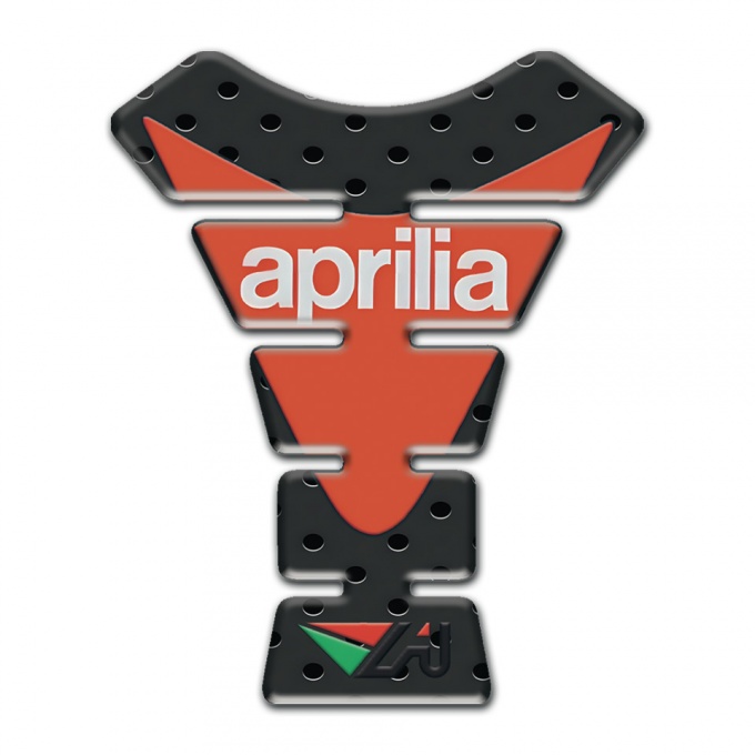 Aprilia Tank Guard Pads Black Perforated Bacjground Version 